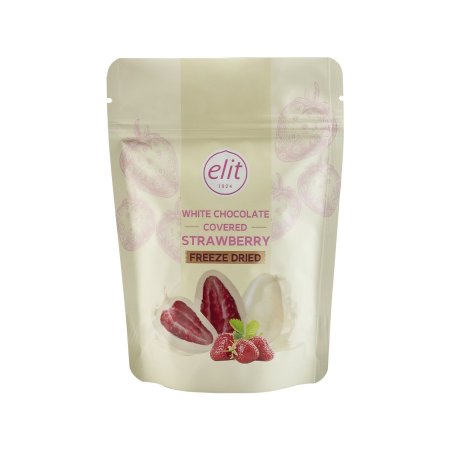 فراولة مغطية بالشوكلاطة البيضاء